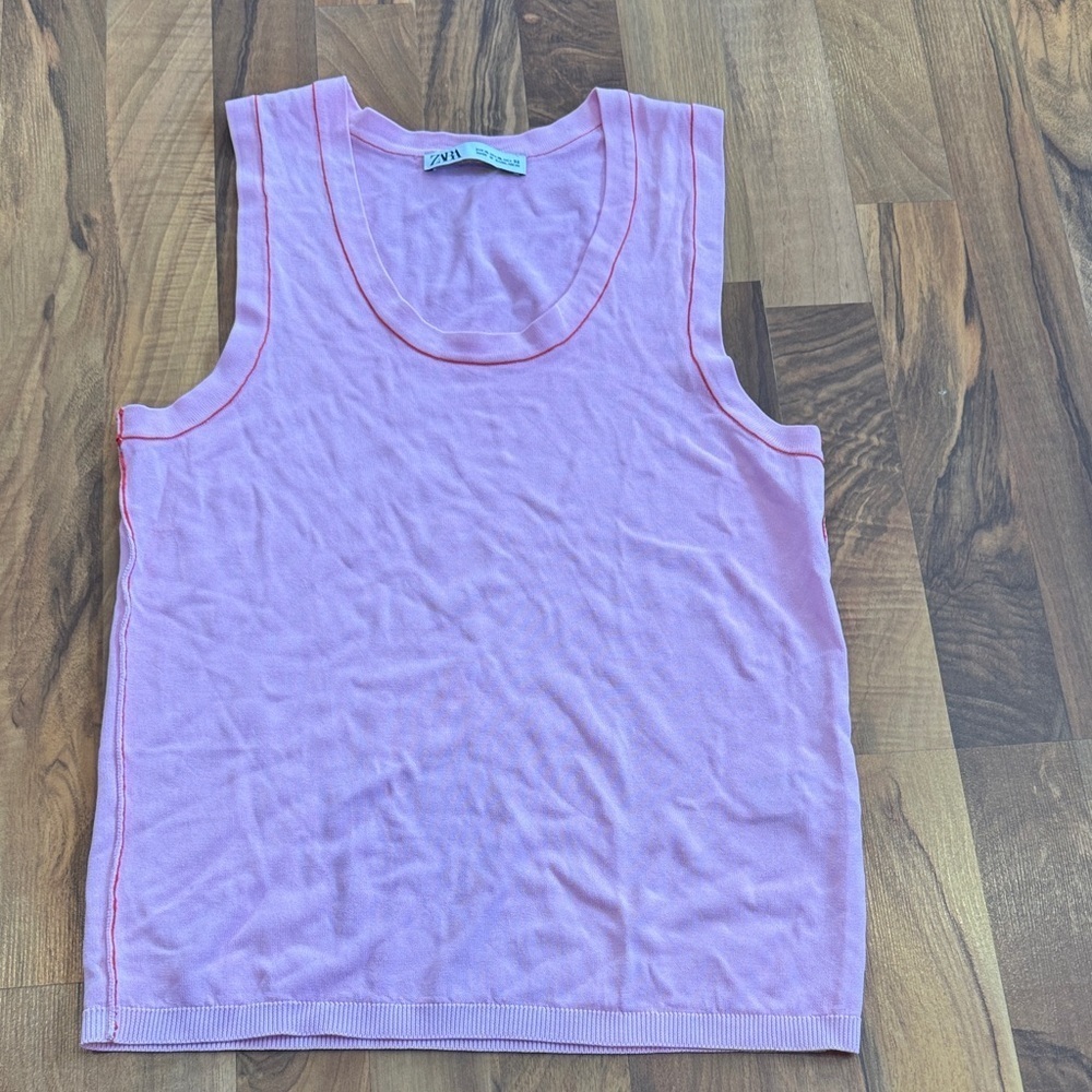 Zara light Pink Knit Top